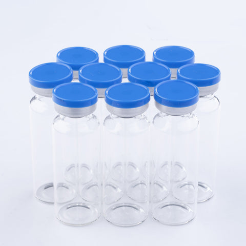 Tray of 30ml Glass Vials Tubular 24x65mm Rubbers and Lid Combo