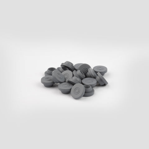 Chlorobutyl vial stopper for 20mm OzVials | Medical Lab Supplies Australia | Discreet Shipping | Privacy | Cryptocurrency | Buy Online | Glass Vials | Bacteriostatic Water | Benzyl Alcohol | Benzyl Benzoate |