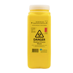 1.8 Litre Screw Top Sharps Container with Petal Insert
