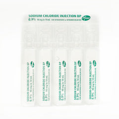 5 x Sodium Chloride 0.9% 10ml Ampoules Pfizer
