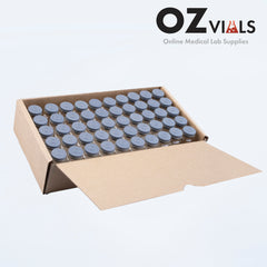 10ml Glass Vials Amber 22x50mm Rubbers and Lid Combo