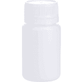 Tablet Bottle 55ml White with 33mm Tamper Evident Lid