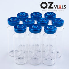 20ml Glass Vials 24x65mm Rubbers and Lid Combo
