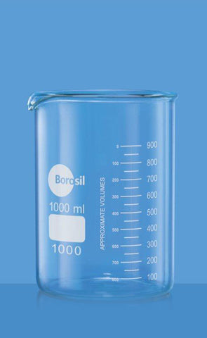Borosil Glass beaker 600ml low form