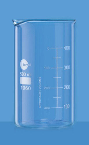 Borosil Glass beaker 500ml tall form