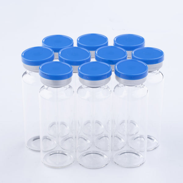 Tray of 30ml Glass Vials Tubular 24x65mm Rubbers and Lid Combo