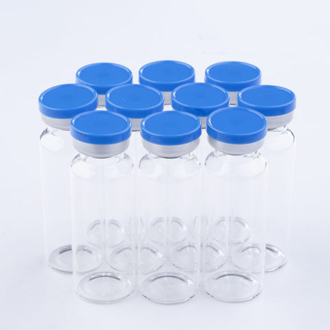 20ml Glass Vials 24x65mm Rubbers and Lid Combo s/s