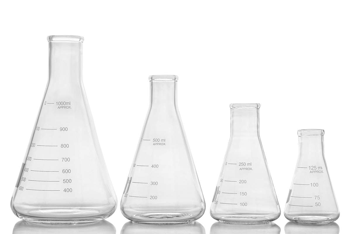Triangular Flask Apparatus For Science Lab Laboratory Glassware Laboy Glass 500ml Single ...